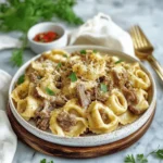 Philly Cheesesteak Tortellini Pasta