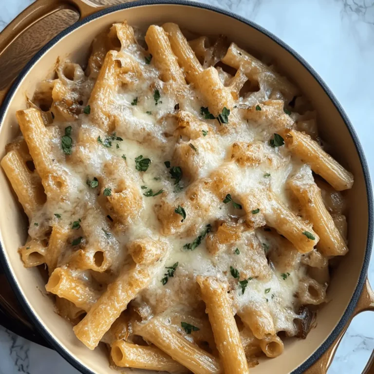 creamy french onion pasta