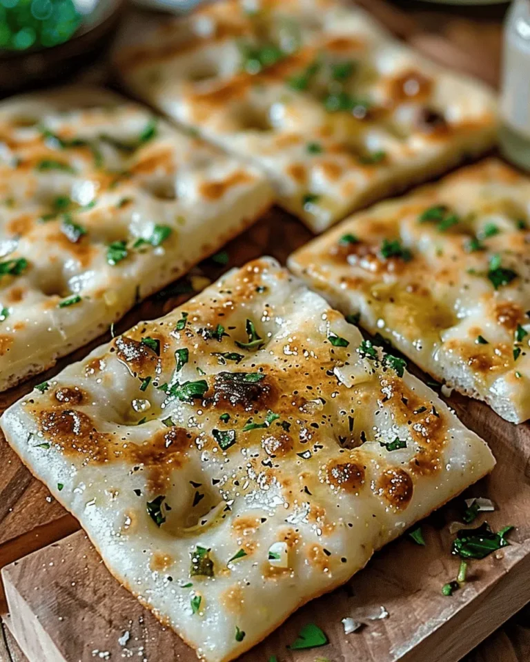 Air Fryer Garlic Flatbread – Quick & Delicious