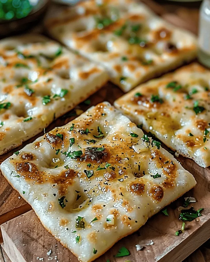 Air Fryer Garlic Flatbread – Quick & Delicious