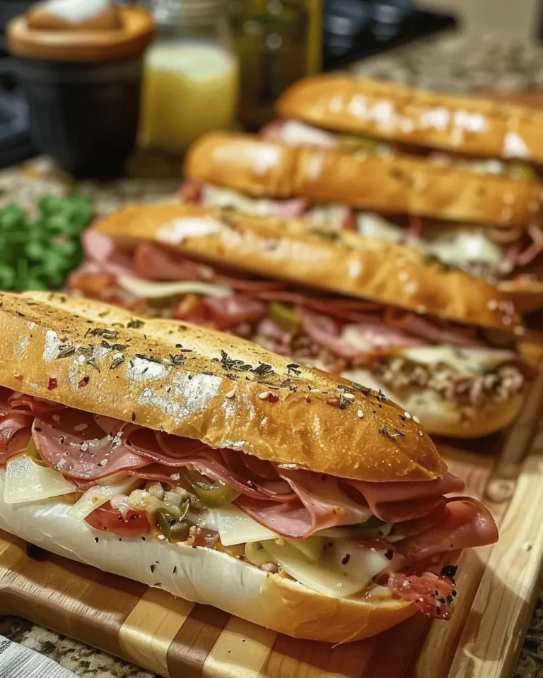 Baked Italian Sub Sandwiches