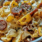 Cheesy Ranch Potatoes and Smoked Sausage