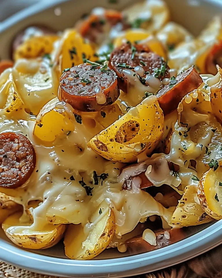 Cheesy Ranch Potatoes and Smoked Sausage