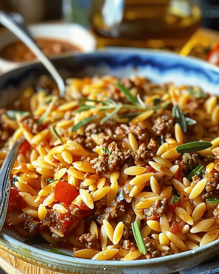 Delicious Ground Beef Orzo Recipe for Everyone