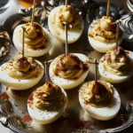 Dirty Martini Deviled Eggs