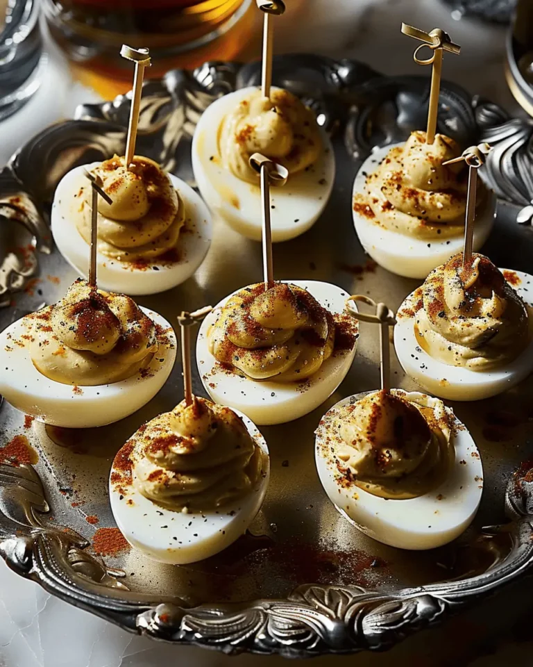 Dirty Martini Deviled Eggs