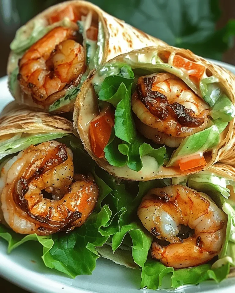 Grilled Shrimp Caesar Wraps