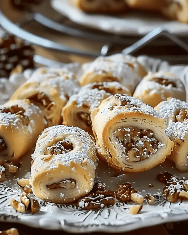 Italian Nut Roll Cookies