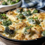 Keto Chicken Alfredo Broccoli Bake – Easy, Cheesy & Low-Carb Dinner