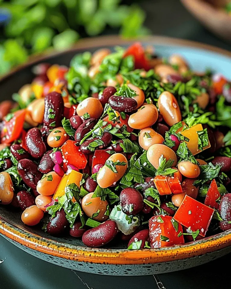 Rainbow Bean Salad: A Vibrant & Healthy Recipe
