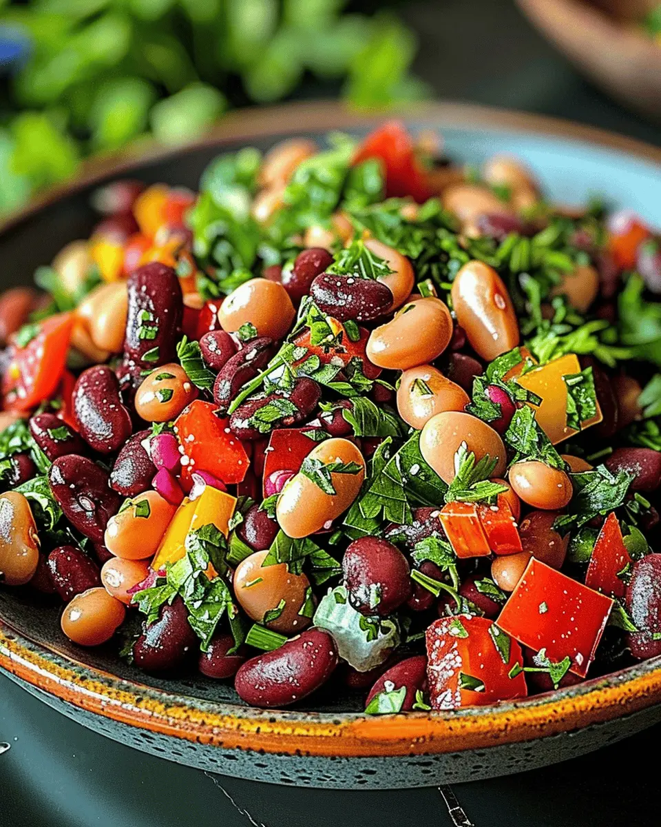 Rainbow Bean Salad: A Vibrant & Healthy Twist for Your Table