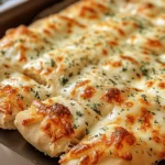 Sourdough Cheesy Breadsticks