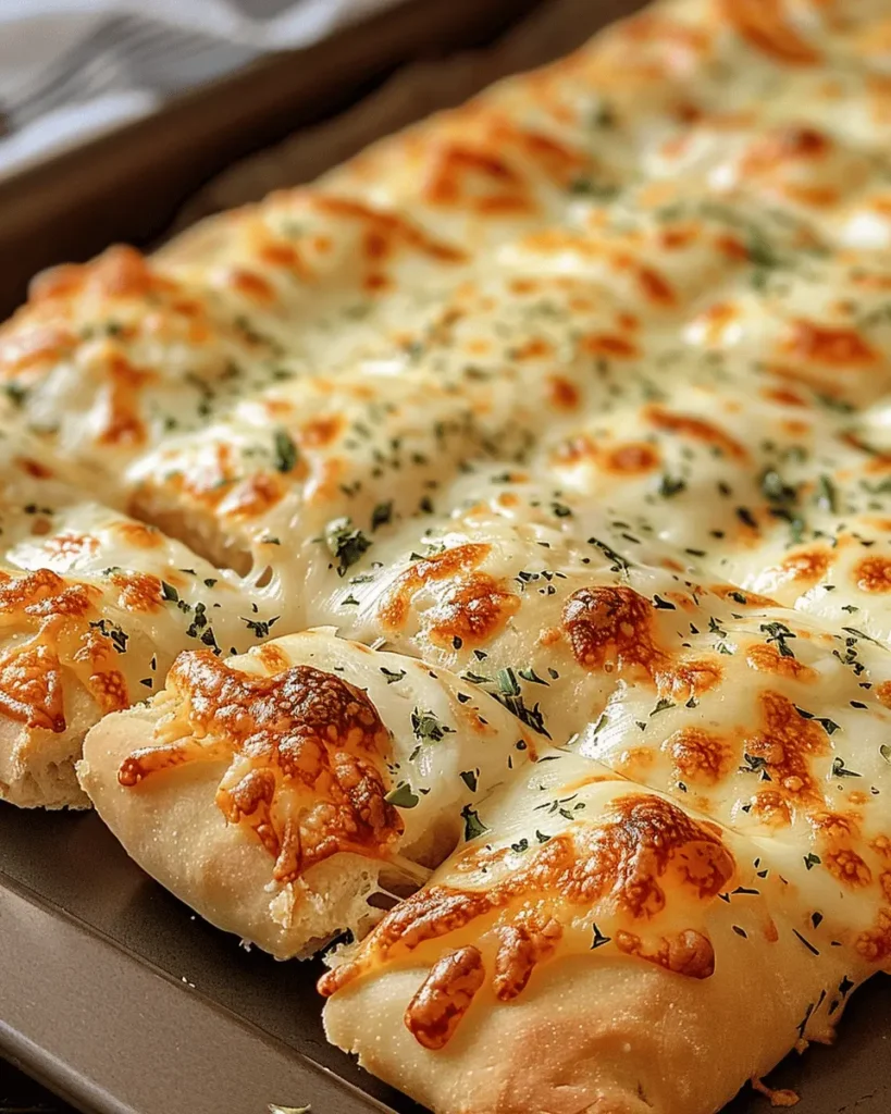 Sourdough Cheesy Breadsticks