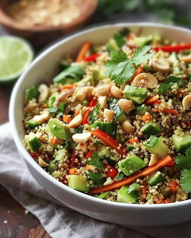 Thai Quinoa Crunch Salad: A Refreshing Healthy Delight!