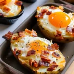 Twice Baked Loaded Breakfast Potatoes