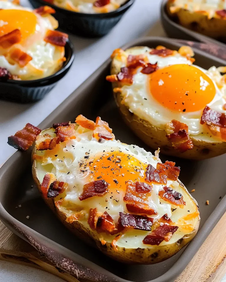 Twice Baked Loaded Breakfast Potatoes