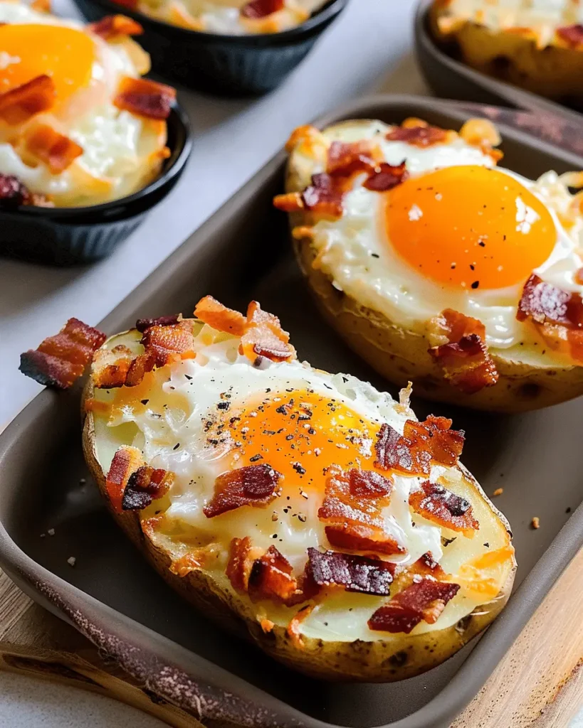Twice Baked Loaded Breakfast Potatoes