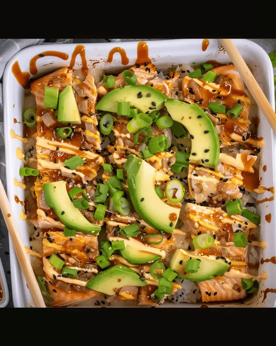 Salmon Sushi Bake – A Creamy, Savory Delight