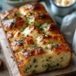 Cheese, Herb & Garlic Quick Bread (No Yeast)
