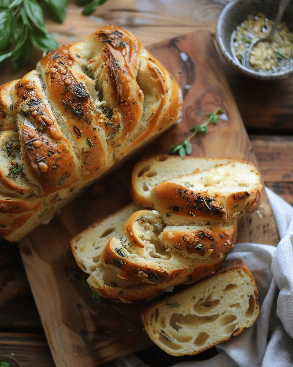 Swirled Garlic Herb and Cheese Bread: The Best Homemade Delight