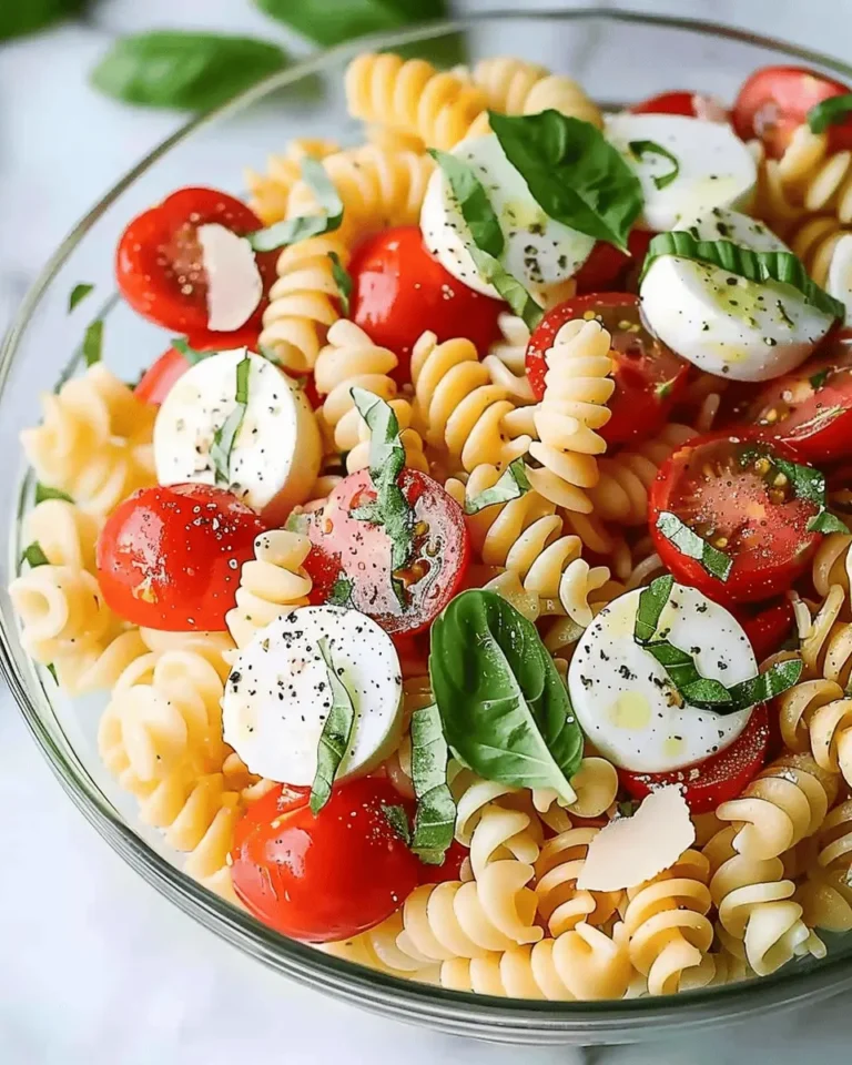 Creamy Caprese Pasta Salad