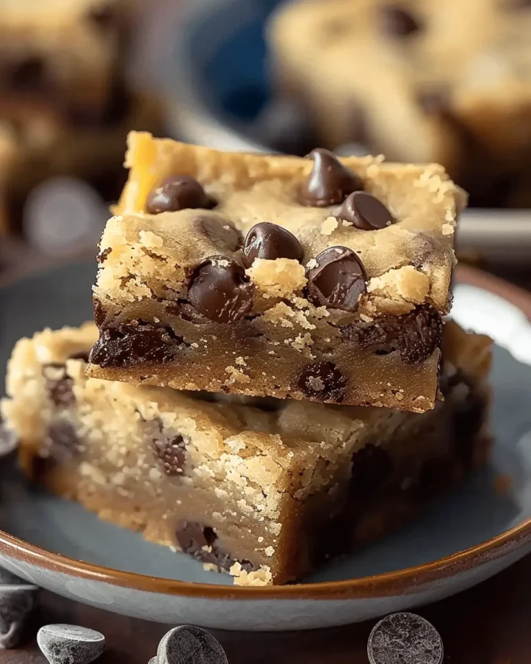 Melt-in-Your-Mouth Chocolate Chip Cookie Bars