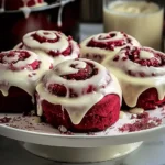 Heavenly Red Velvet Cinnamon Rolls
