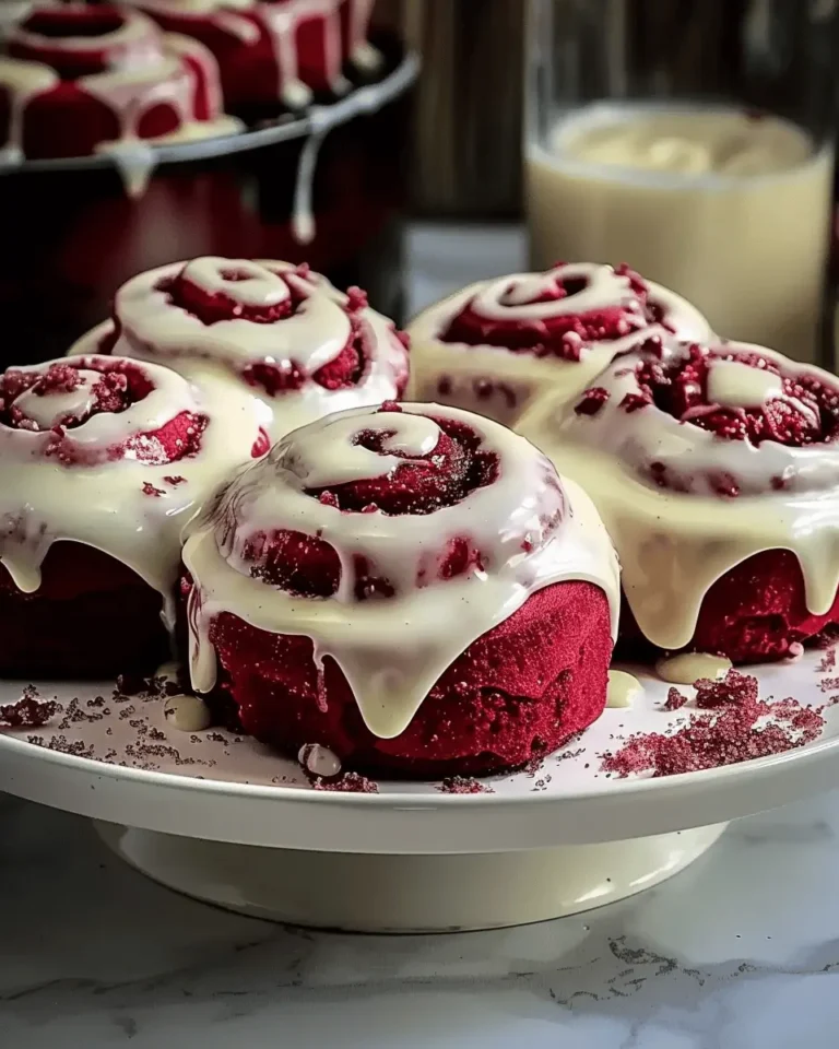 Heavenly Red Velvet Cinnamon Rolls