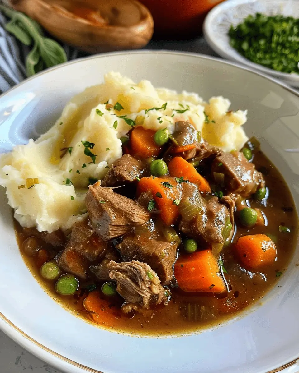 Irish Stew With Mashed Potatoes