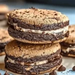 Brownie Cookie Dough Sandwich Cookies