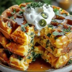 Cheddar Jalapeño Cornbread Waffles: A Flavorful Twist on a Classic
