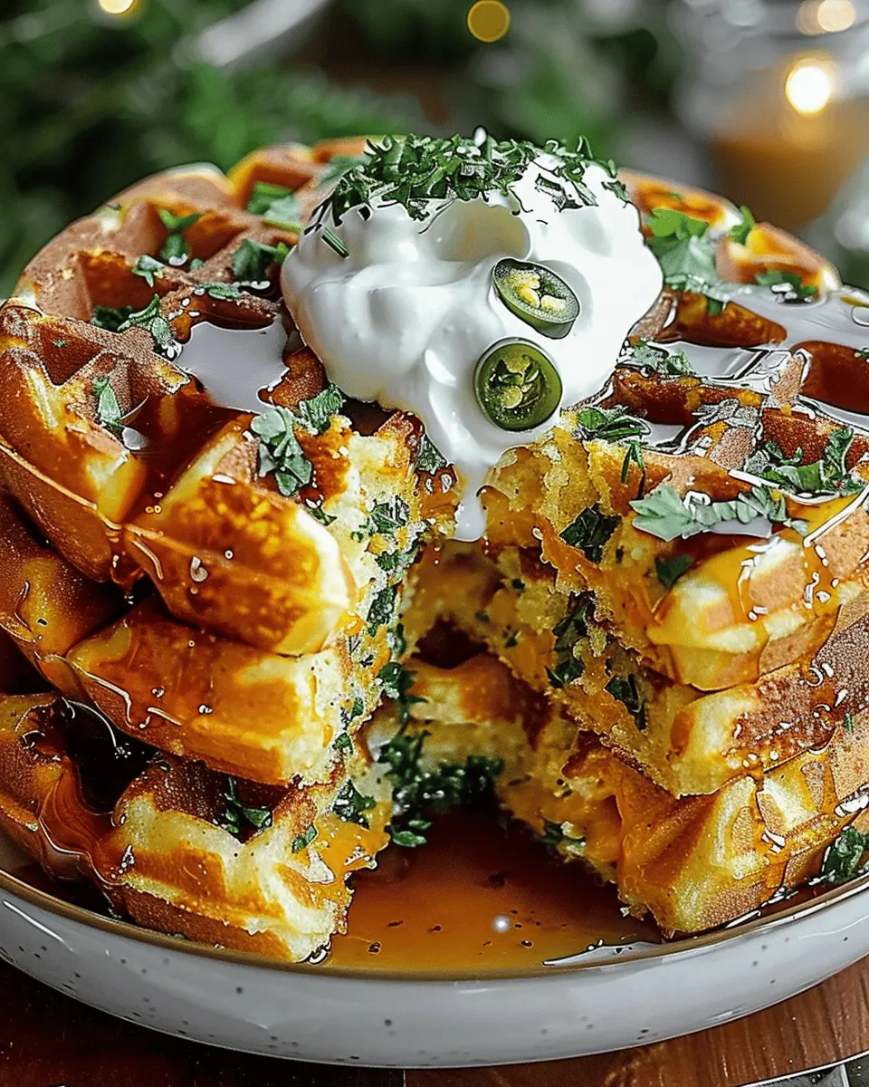 Cheddar Jalapeño Cornbread Waffles: A Delightful Twist for Breakfast