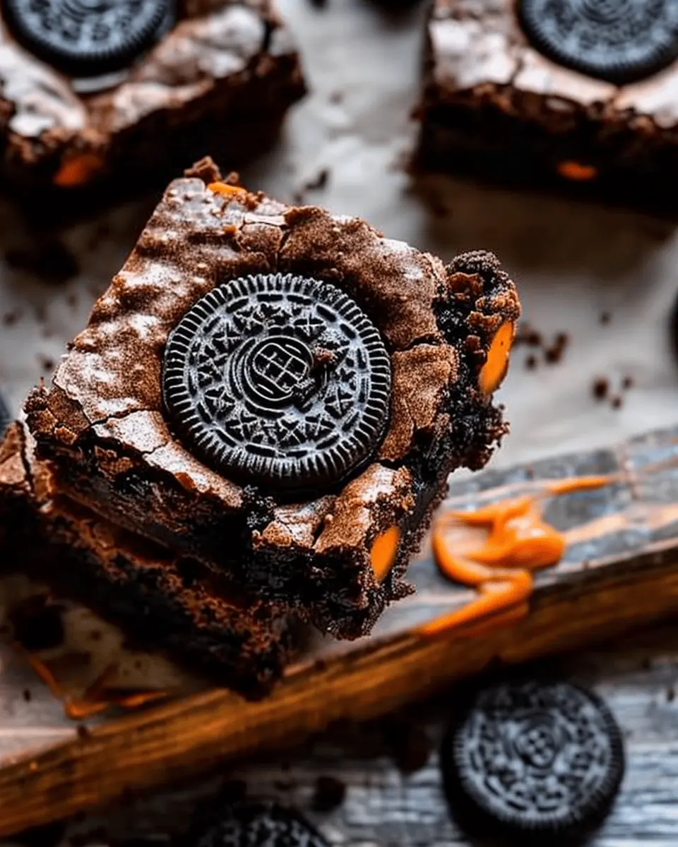 Halloween Oreo Cookie Boo Brownies: Indulgent Treats for Spooky Fun