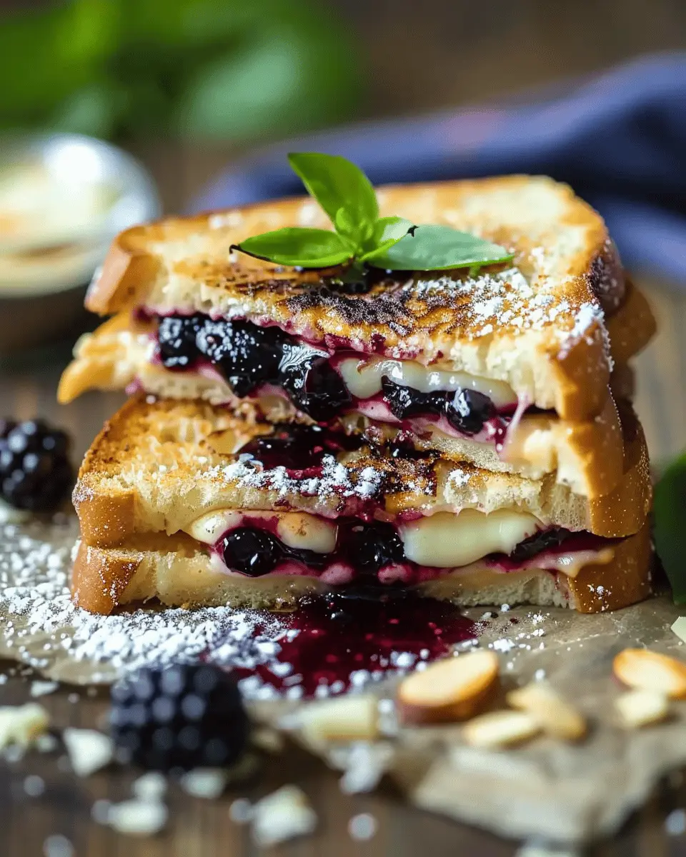 Easy Balsamic Blackberry Bliss Grilled Cheese Recipe
