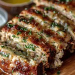 Juicy Garlic Parmesan Chicken Meatloaf