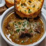 French Onion Beef Short Rib Soup