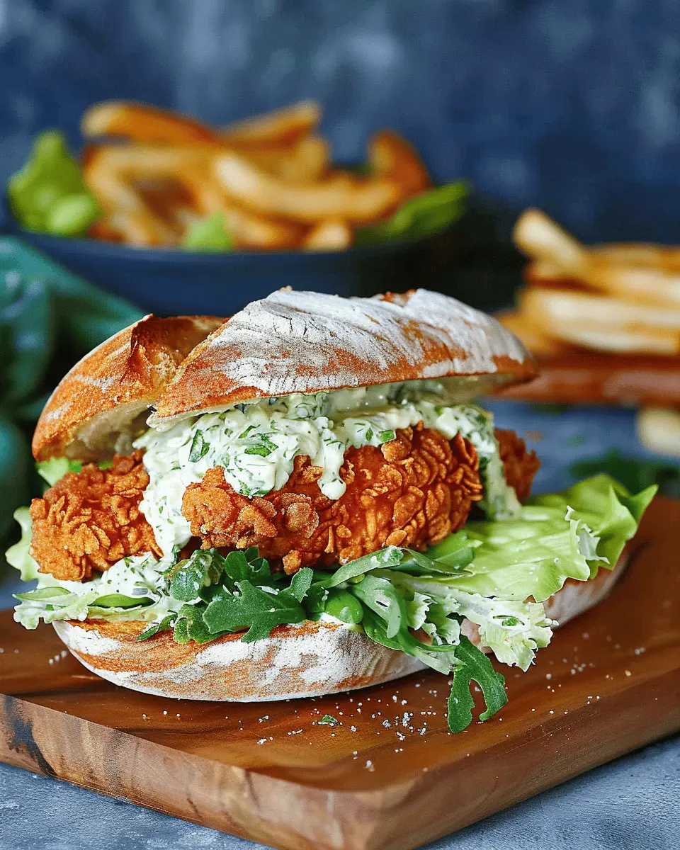 Crispy Chicken Caesar Sandwich