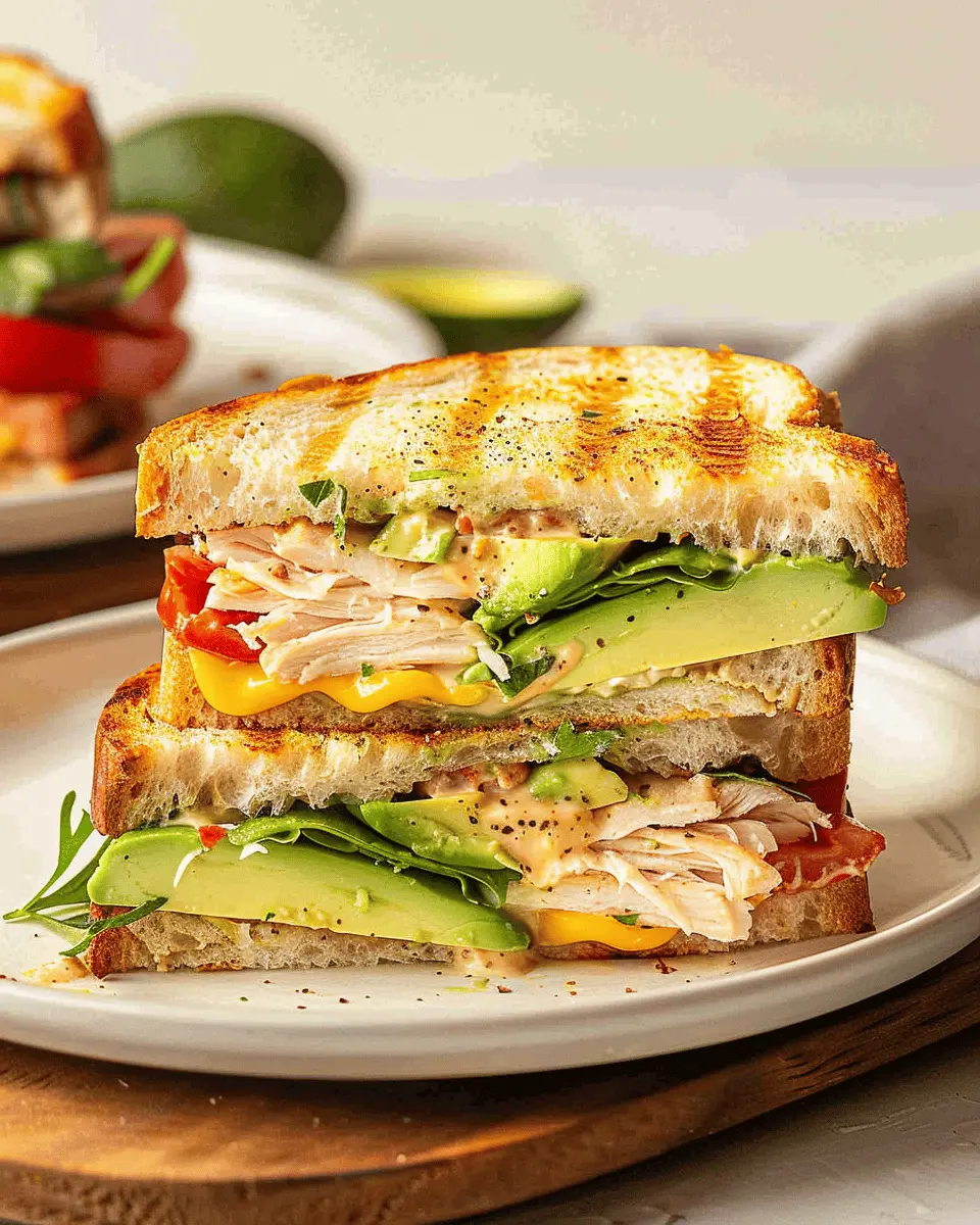 Chicken Avocado Melt Sandwich: A Juicy Twist with Turkey Bacon