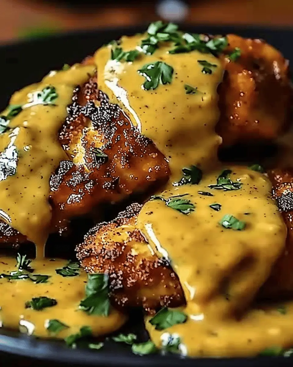 Pretzel Chicken with Mustard-Cheddar Sauce: The Best Comfort Recipe