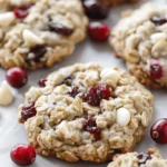 Cranberry White Chocolate Oatmeal Cookies