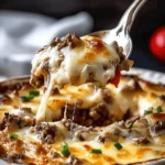 Low Carb Philly Cheesesteak Casserole