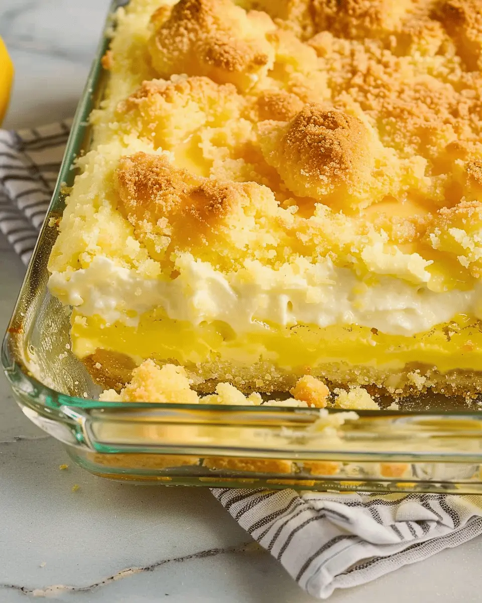 Lemon Cream Cheese Dump Cake