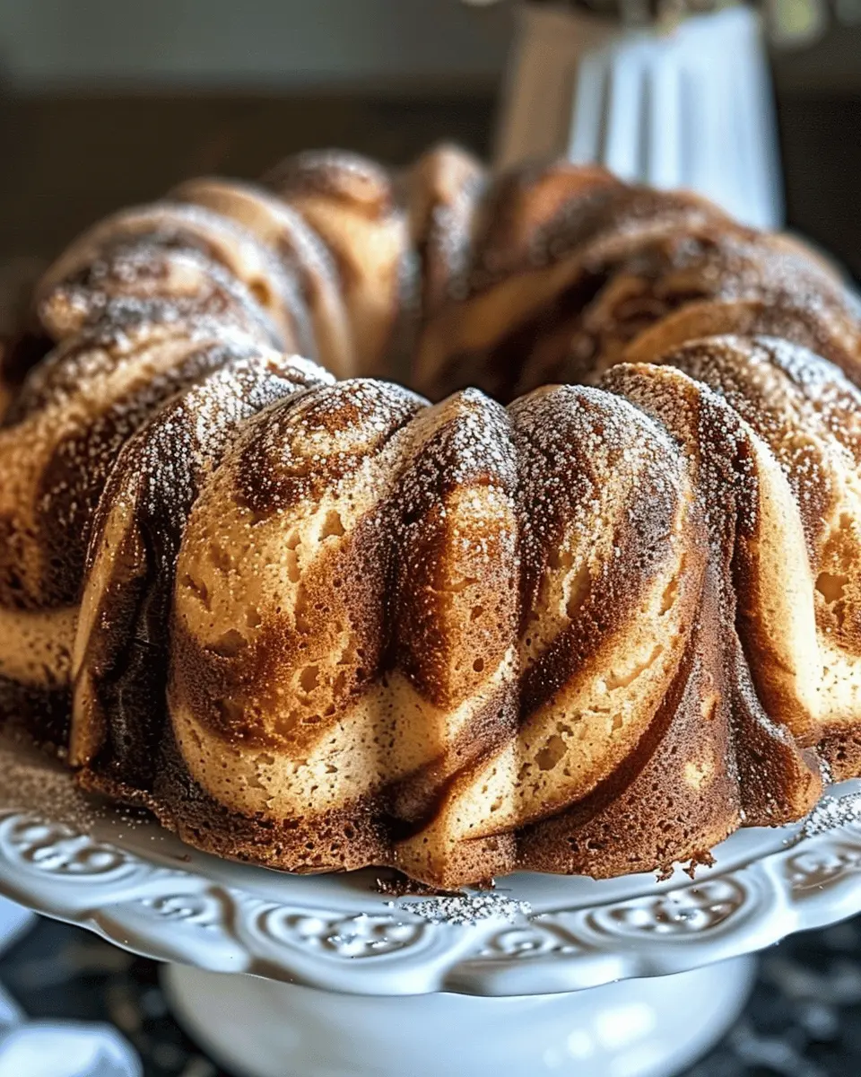 Moist Cinnamon Swirl Bundt Cake Recipe