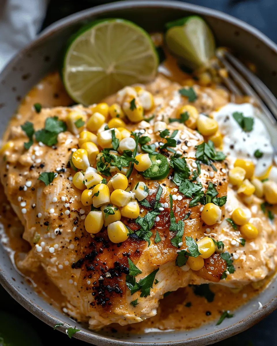 Slow Cooker Street Corn Chicken: Easy Comfort in Every Bite