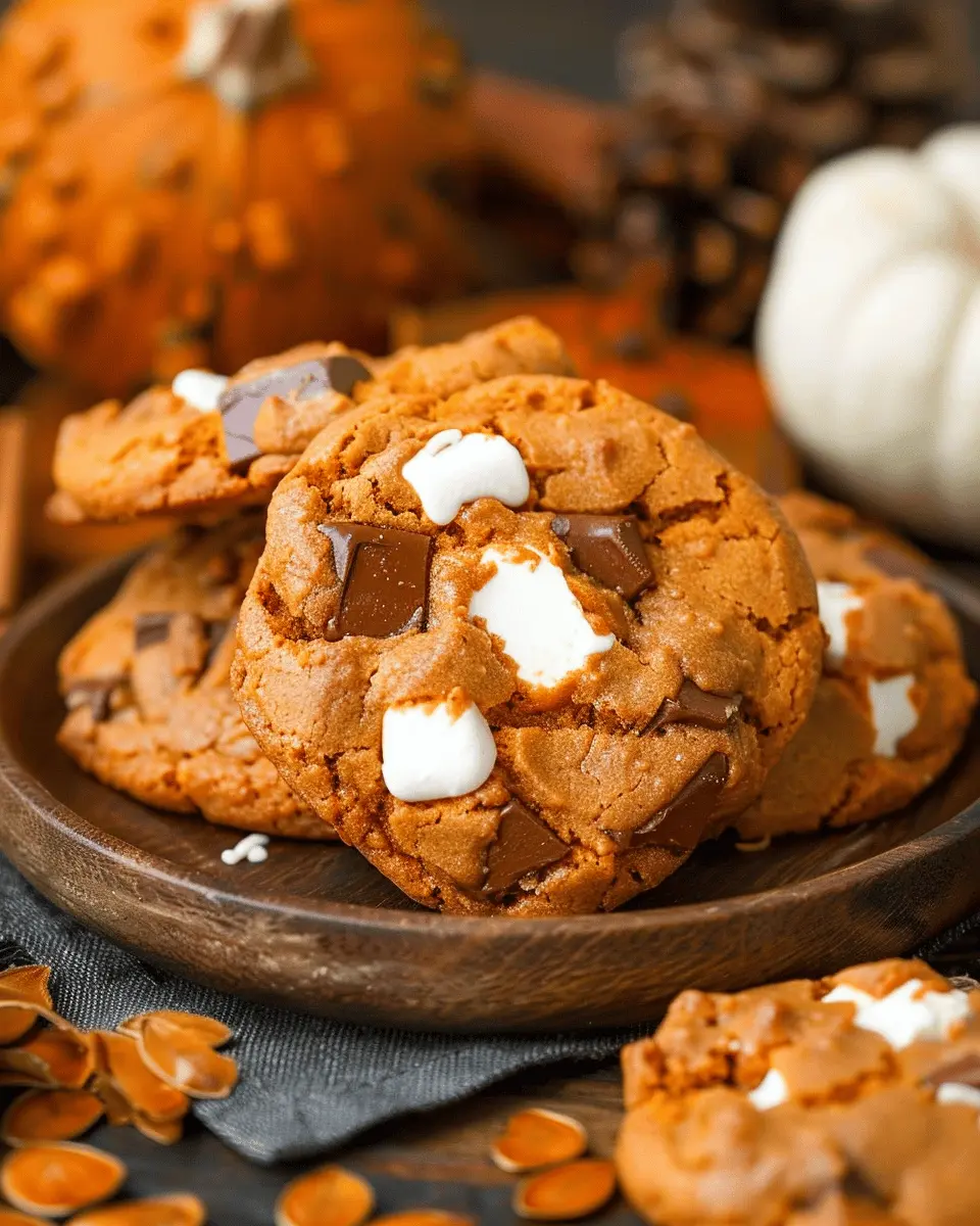 Pumpkin S’mores Cookies
