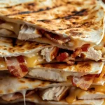 Easy Chicken Bacon Ranch Quesadilla
