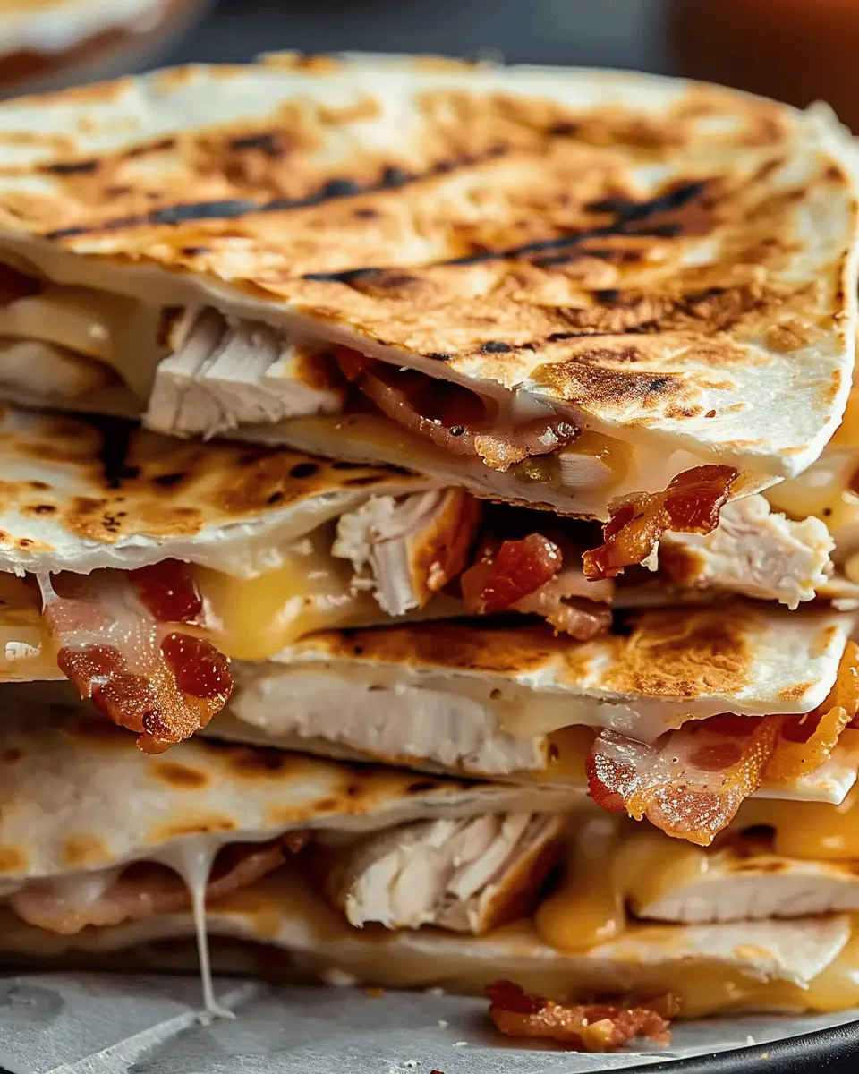 Easy Chicken Turkey Bacon Ranch Quesadilla for Ultimate Flavor