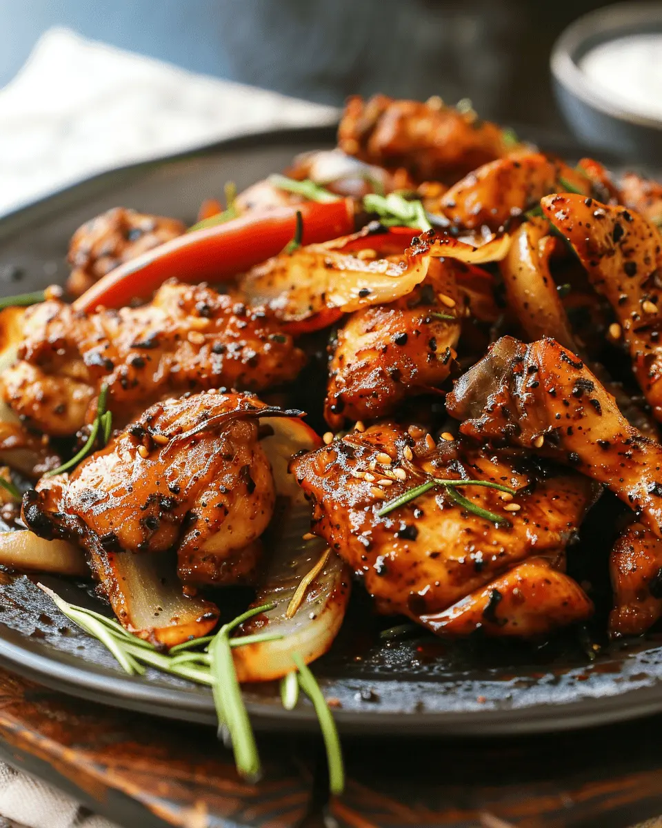 Black Pepper Chicken: Easy Recipe for a Flavorful Dinner