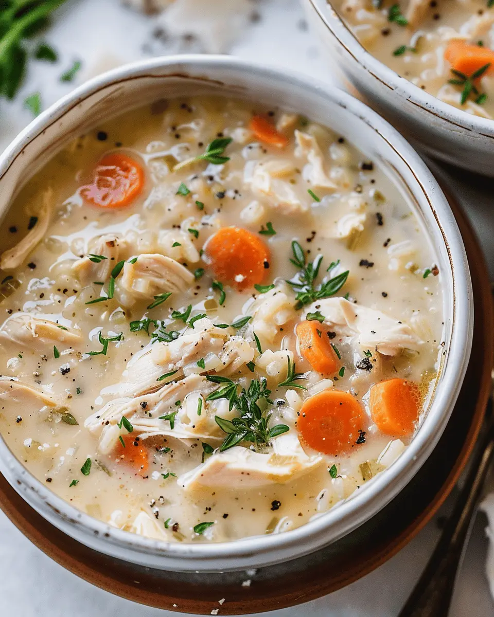 Creamy Chicken and Rice Soup to Soothe Your Soul at Home