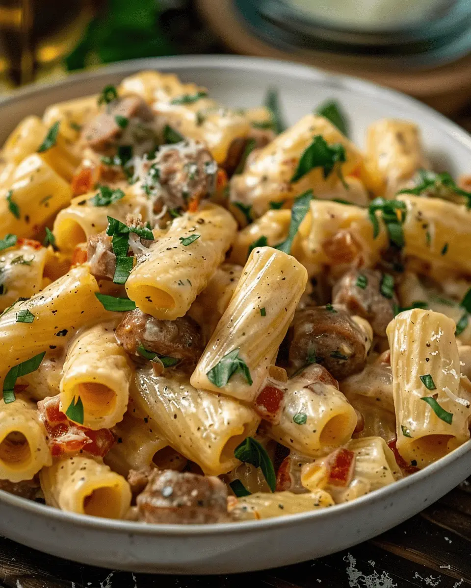 Creamy Italian Sausage Rigatoni